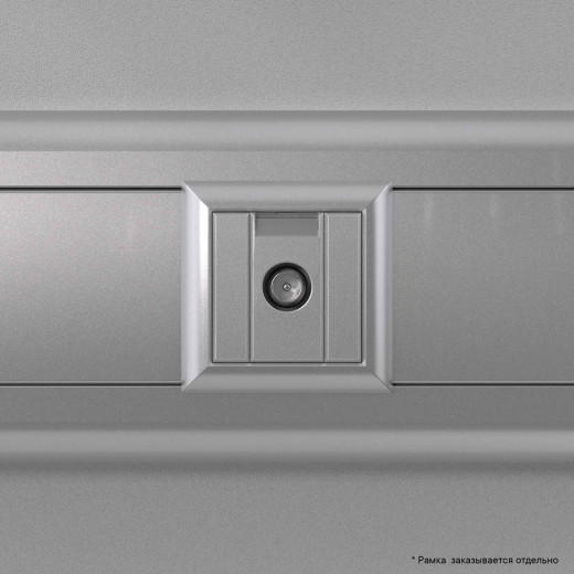 Розетка TV оконечная модульная, Avanti, закаленная сталь, 1 модуль