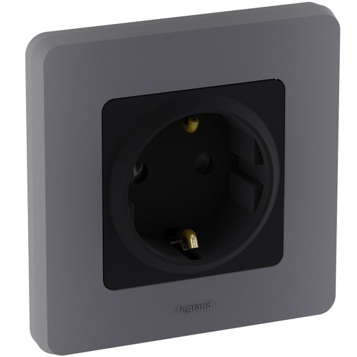 Рамка 1 пост - Legrand/Daccord Inspiria - дымчатый