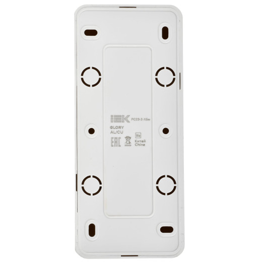 GLORY Роз. 3-я без з/к/ш о/у 10А РС23-2-ХБм бел. м. IEK