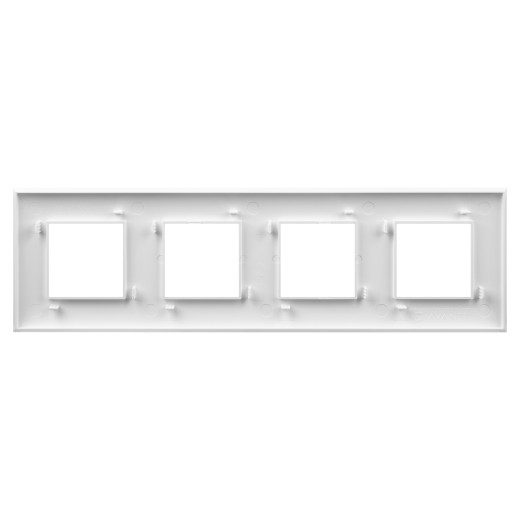 Рамка 4 поста (8 мод.), Avanti, белое облако