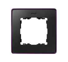 Simon 82 Detail Графит, фиолетовое основание Рамка 1-ая