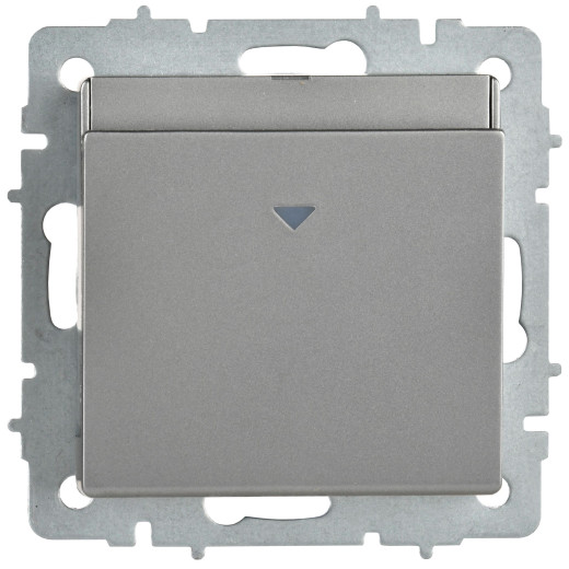 BRITE Выключ. карточный 30А ВС10-1-8-БрС сталь IEK