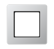 JUNG A Flow Алюминий Рамка 1-ая для вертикальной и горизонтальной установки