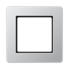 JUNG A Flow Алюминий Рамка 1-ая для вертикальной и горизонтальной установки