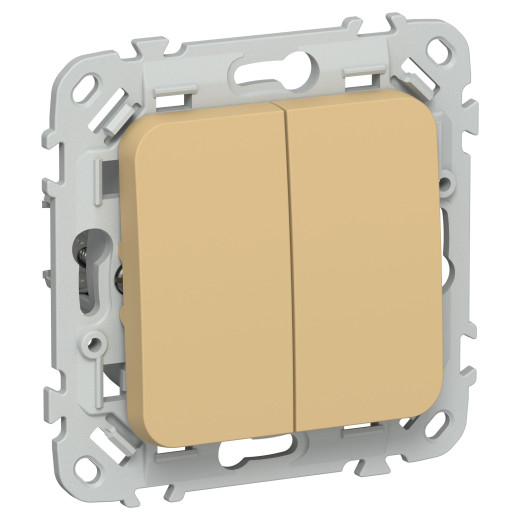 FLITE Выключ. 2-кл. прох. 10А ВС62-1-0-ФлШм ш/а IEK