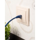 Минск Розетка RJ-45 2-местная СП бежевая EKF