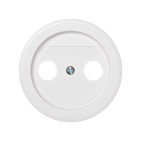 Simon 88 Белая Накладка розетки TV 1-ая