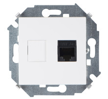 Simon 15 Белая Розетка компьютерная RJ45 кат.5e (AMP)