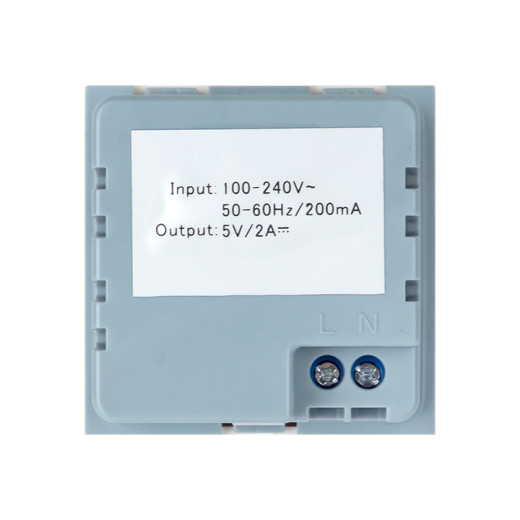 Розетка USB A+A, 2.1А, 2 гнезда, без индикатора EKF