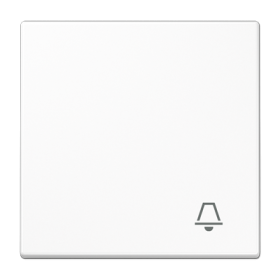 JUNG LS 990 Белая Клавиша 1-ая с символом ЗВОНОК