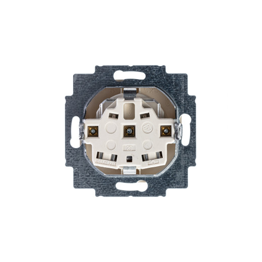 Розетка SCHUKO 16А 250В, c шторками, basic55, слоновая кость