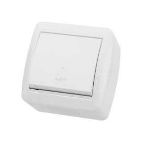 TDM Кнопка звонковая открытой установки IP44 6А белая 