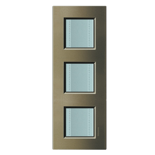 Livinglight Рамка прямоугольная, 3 поста, цвет Коричневый шелк