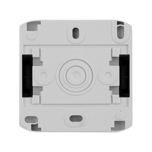 Выключатель двухклавишный - Legrand Quteo - IP44 10А 250В винтовые зажимы накладной монтаж - серый