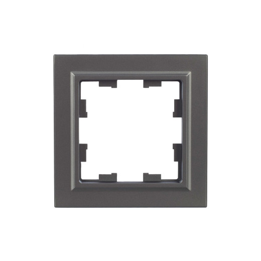 BRITE Рамка 1-мест. РУ-1-БрС сталь IEK