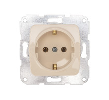 KRANZ DEA Розетка 1-ая керамика с/з с/у 16А меx. Беж