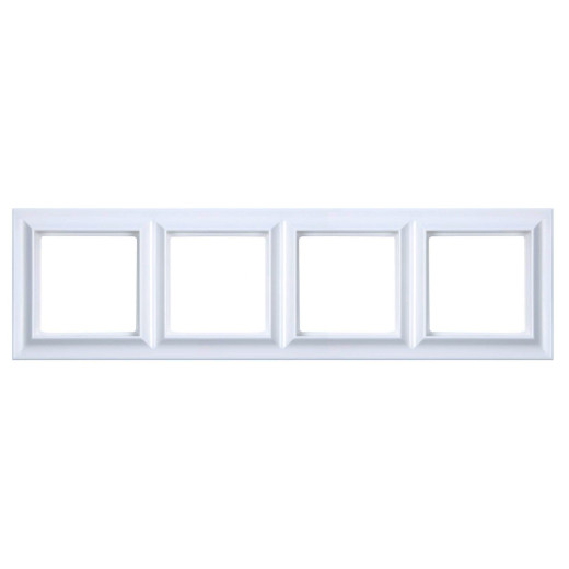 Рамка 4-поста, Eco Profi  Standart, термопласт, белый