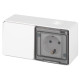 Блок розетка с выключателем ЭРА Эксперт 11-7501-01 IP55 16A-10AX-250В ОУ белый