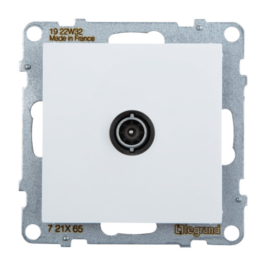 SUNO. Розетка ТВ проходная 1,5дБ/14дБ 0-2400 МГц. Цвет 