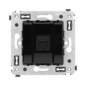 DKC Avanti Компьютерная розетка RJ-45 без шторки в стену, кат.6 одинарная, 