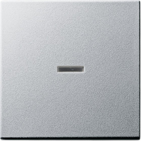 Gira S-55 Алюминий Клавиша 1-ая с подсветкой