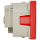 РКС-20-32-П-К Розетка с з/к 2к (2 мод) ПРАЙМЕР красная IEK