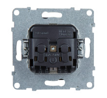 Legrand/Daccord SUNO Алюминий Розетка 2К+З 16А 250В.Винтовые зажимы..