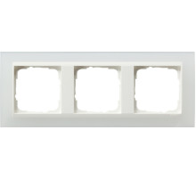Gira Event Opaque Полупрозрачн.бел/Бел.глянц. Рамка 3-ая