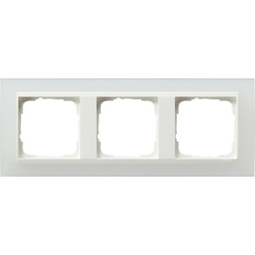 Gira Event Opaque Полупрозрачн.бел/Бел.глянц. Рамка 3-ая