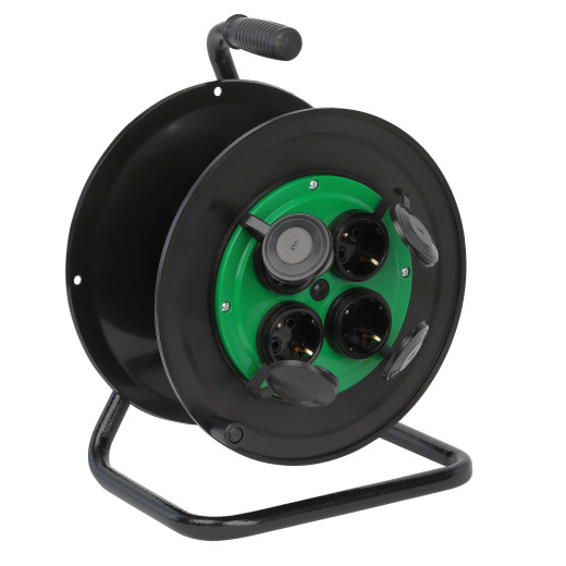 Катушка пластиковая ЭРА RP-4e-IP44 для подключения провода 4 розетки c заземлением с защитными крышками