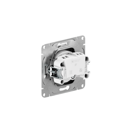 Механизм розетки, 16А, без заземления, без шторок, белый Эпика EKF