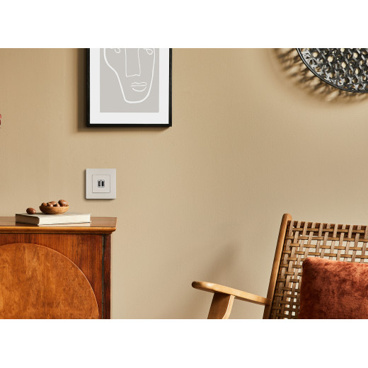 Зарядное устройство USB тип А / тип С - Legrand Etika - 3000мА 15Вт - слоновая кость