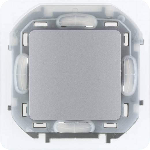 Переключатель одноклавишный IP44 - Legrand/Daccord Inspiria - 10АХ 250В безвинтовые зажимы - алюминий
