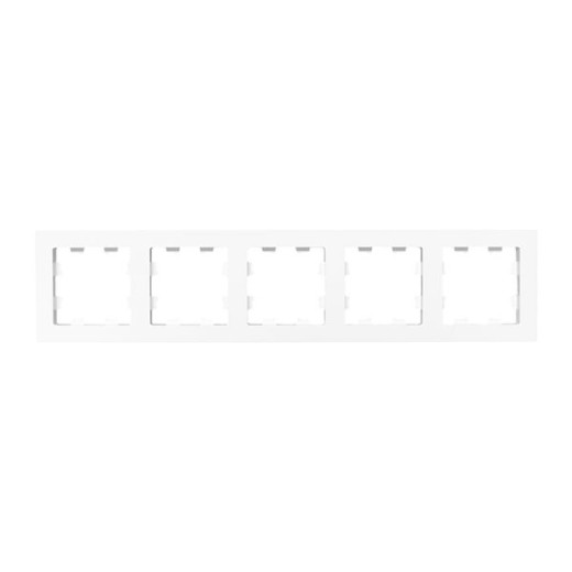5 - местная рамка, белая, пластик Эпика EKF