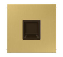 JUNG Плата (фиксация защёлкиванием) для одного модуля металл латунь Classic