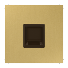 JUNG Плата (фиксация защёлкиванием) для одного модуля металл латунь Classic