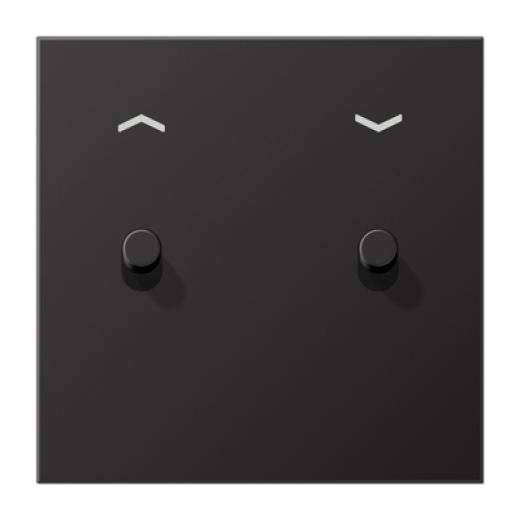 Центральная плата, 1 пост, 2 тумблера,цилиндр, металлическое исполнение, Dark, серия LS