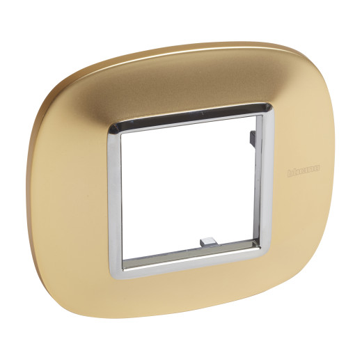 Ax. Рамка 2П Овал. Матовое золото