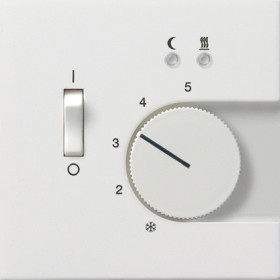 Gira F100 Бел глянц накладка для регулятора температуры пола