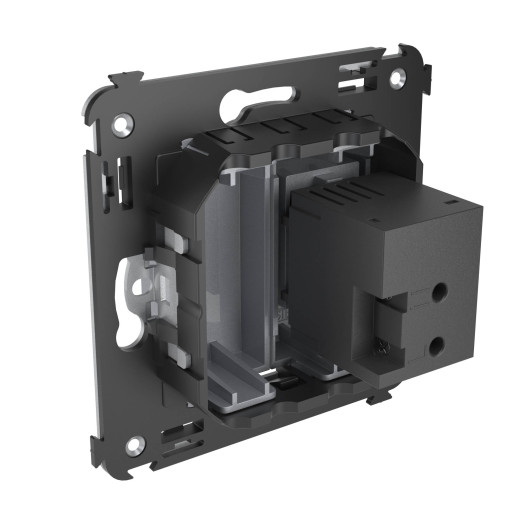 USB зарядное устройство в стену 2.1 А, Avanti, закаленная сталь