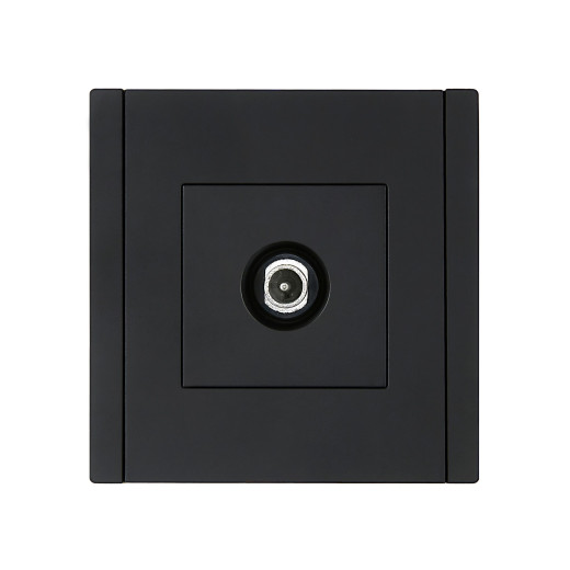 FORTE&PIANO Роз. TV проходная FP129 чер. IEK