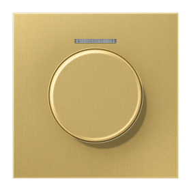 JUNG Накладка роторного механизма со световодом, латунь Classic