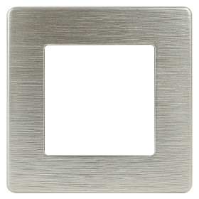 ЭРА Рамка для розеток и выключателей Серия 12 12-5101-04 на 1 пост, Сатин, шампань