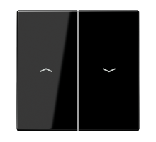 JUNG LS 990 Черная Клавиша 2-ая жалюзийная