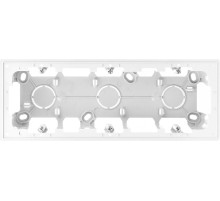 Simon 24 Белая Коробка монтажная для накладного монтажа на 3 модуля