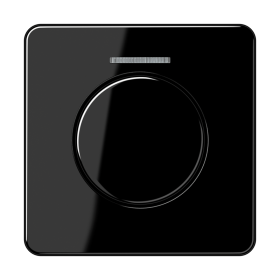 JUNG Накладка роторного механизма со световодом, чёрная