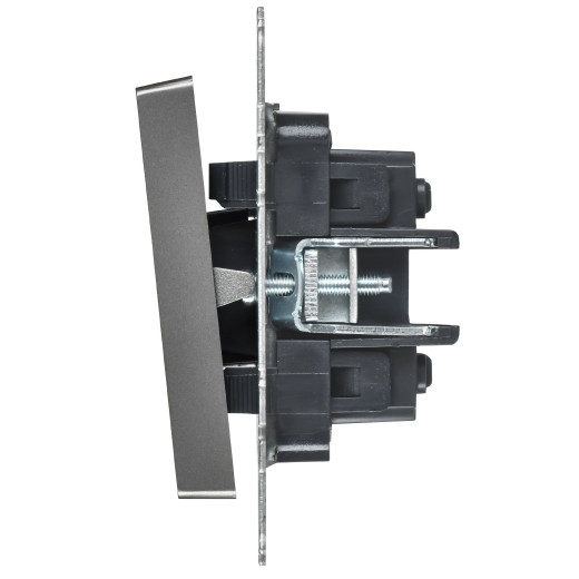 BRITE Выключ. 2-кл. перекр. 10А ВС10-2-3-БрС сталь IEK