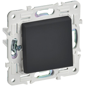 IEK SKANDY Графит Выключатель 1-клавишный 10А SK-V01G