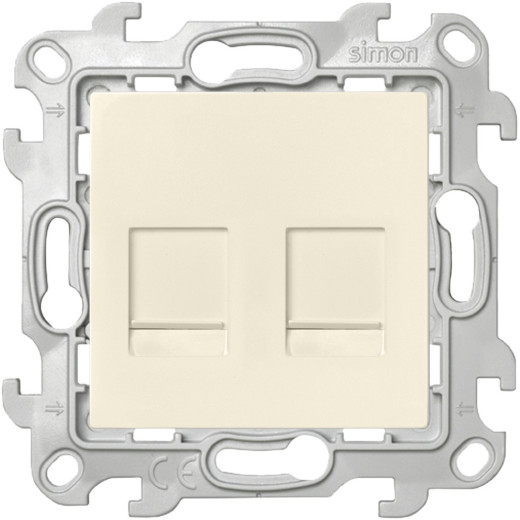 Розетка 2хRJ45 кат. 5е UTP, сл.кость