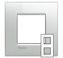 BT LL Алюминий Рамка AIR 2+2 мод 71мм.